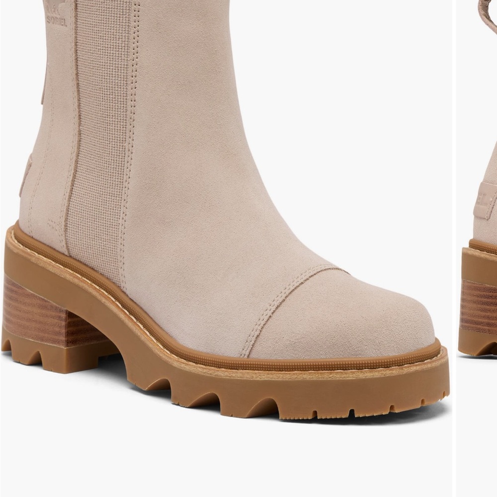 Sorel joan now Women's Tan Heeled Boots